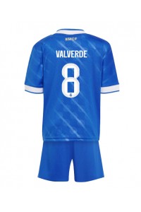 Fotbalové Dres Real Madrid Federico Valverde #8 Dětské Třetí Oblečení 2025-26 Krátký Rukáv (+ trenýrky)